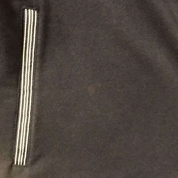 IActive PL Navy White Tripe Detail Snap Closure Mock Neck Athletic Jacket - Picture 13 of 14